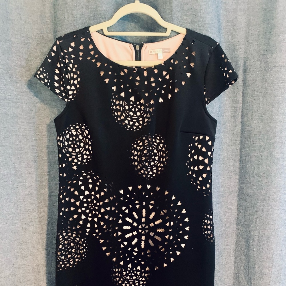 Size 12 cap sleeve cocktail dress.